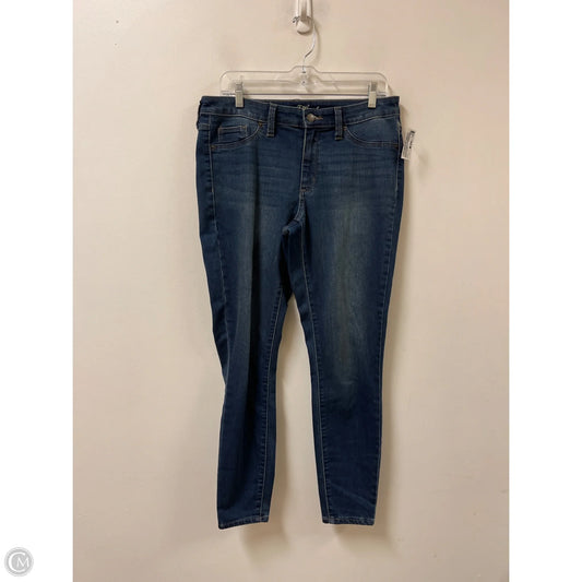Jeans Skinny By Universal Thread In Blue Denim, Size: 10