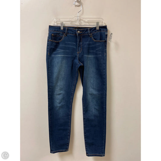 Jeans Skinny By Tahari In Blue Denim, Size: 10