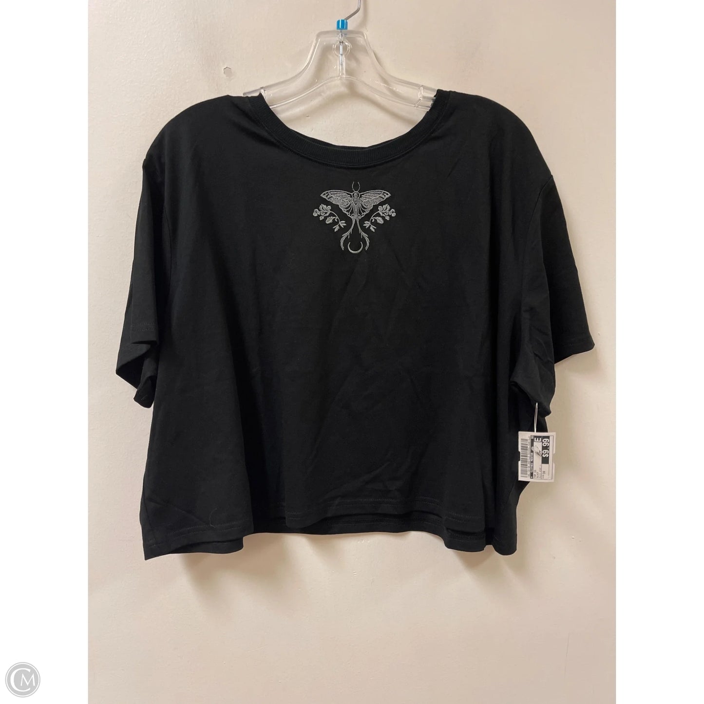 Top Short Sleeve By Clothes Mentor In Black, Size: 3x