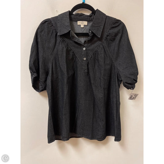 Top Short Sleeve By Entro In Black, Size: S