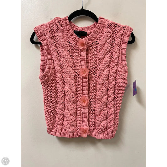 Sweater Short Sleeve By Zara In Pink, Size: S