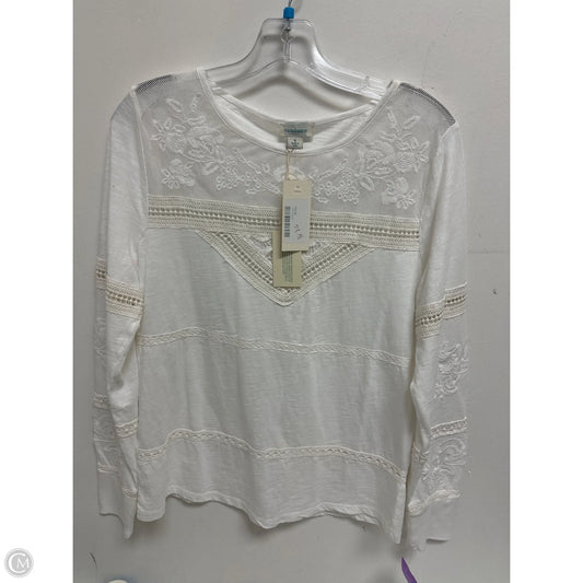 Top Long Sleeve By Sundance In White, Size: S