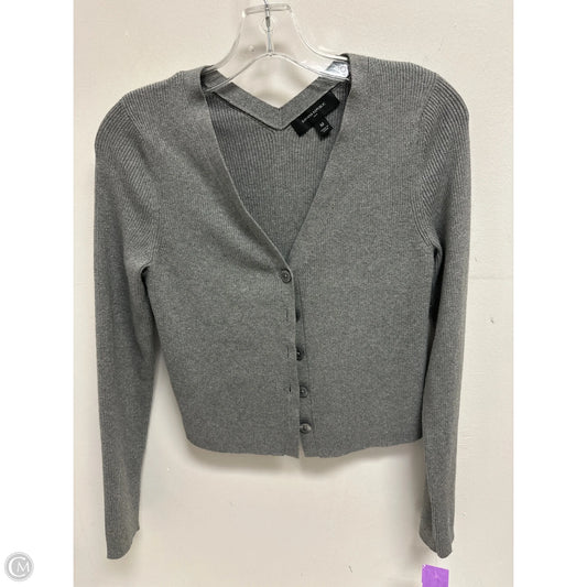 Sweater Cardigan By Banana Republic In Grey, Size: M