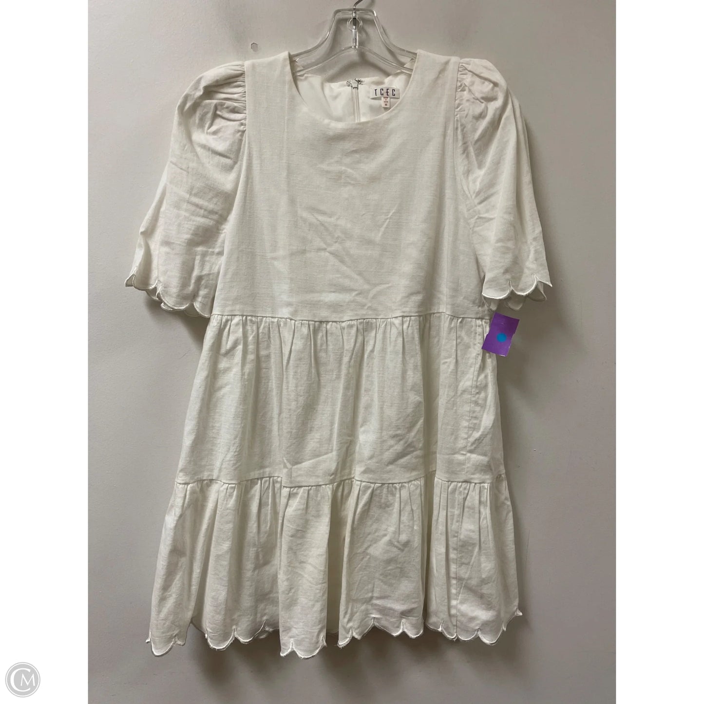 Dress Casual Midi By Tcec In White, Size: M