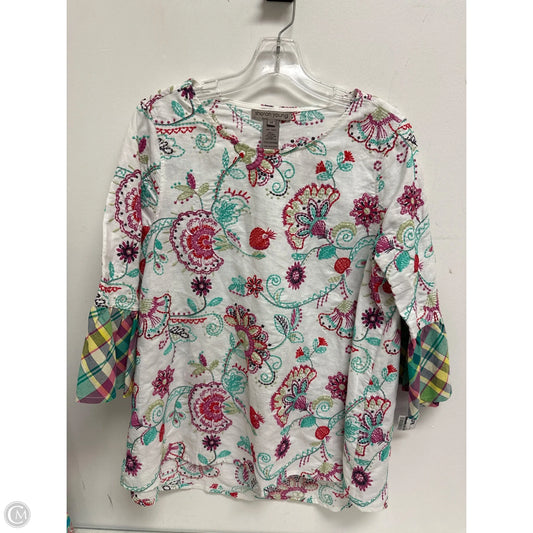 Tunic Long Sleeve By Sharon Young In Multi-colored, Size: M