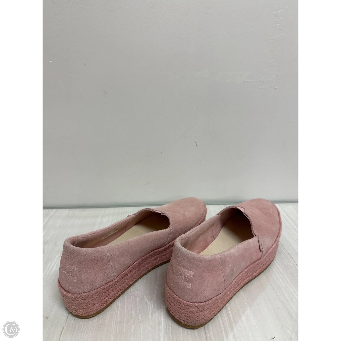 Shoes Heels Wedge By Toms In Pink, Size: 10