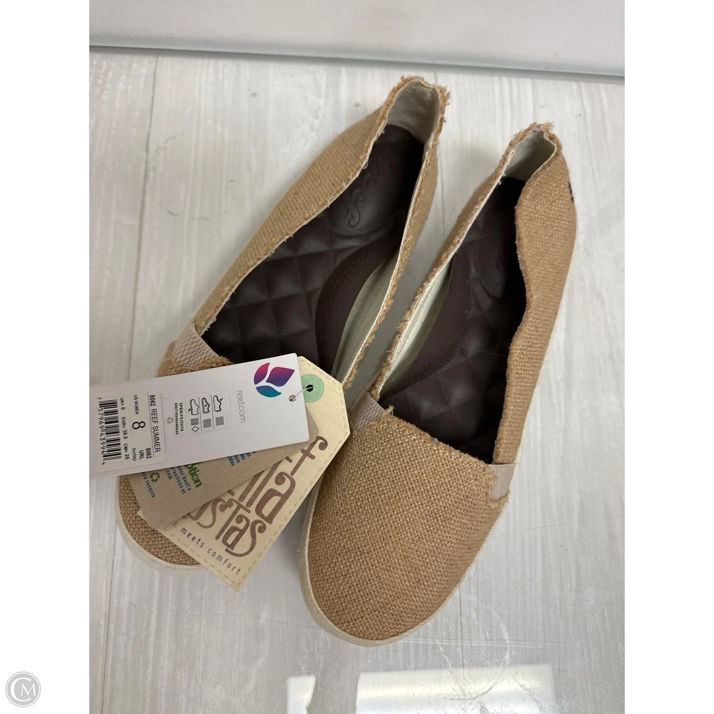 Sandals Flats By Reef In Cream, Size: 8