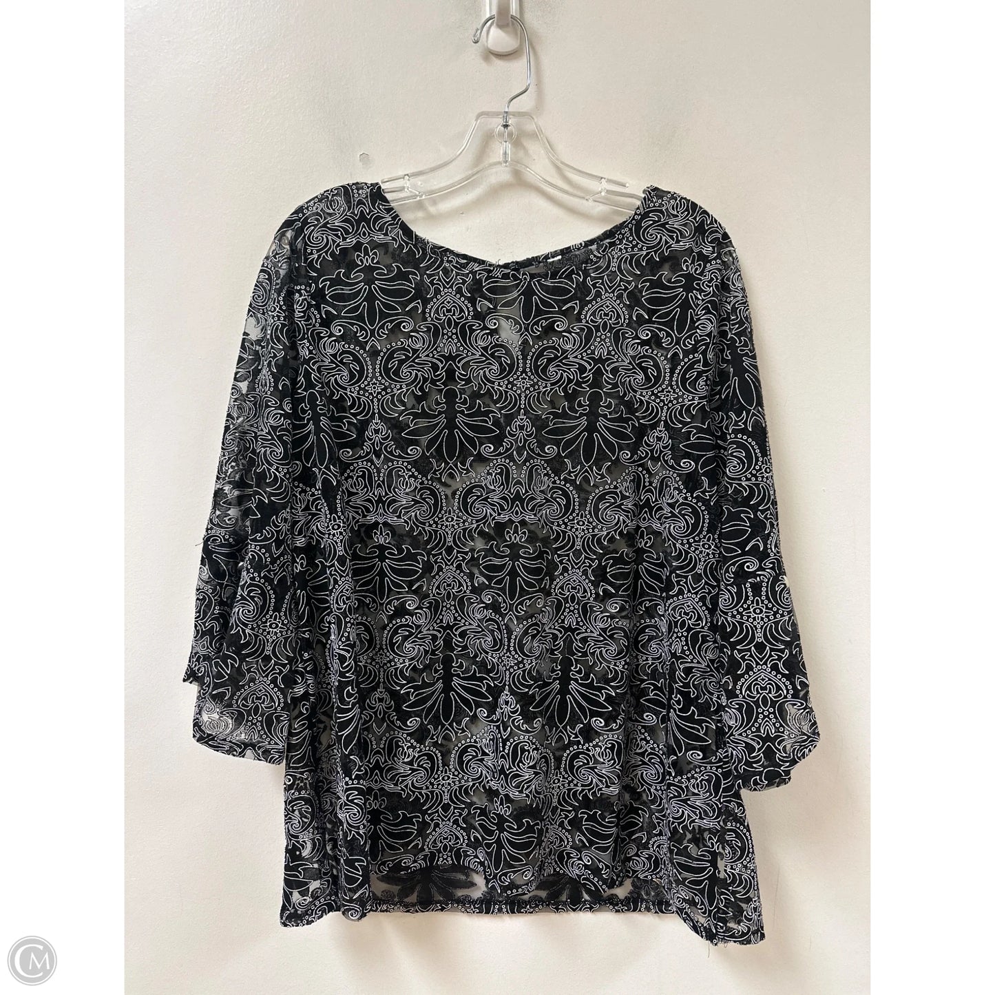 Top Long Sleeve By Clothes Mentor In Black, Size: L