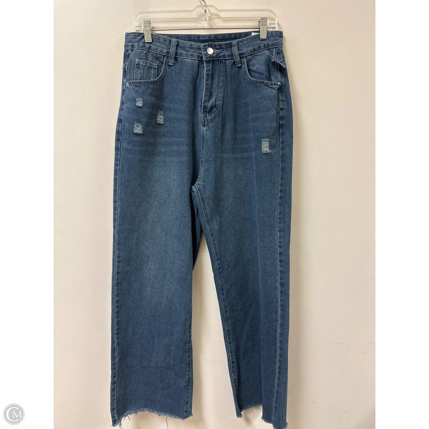 Jeans Flared By Clothes Mentor In Blue Denim, Size: 12