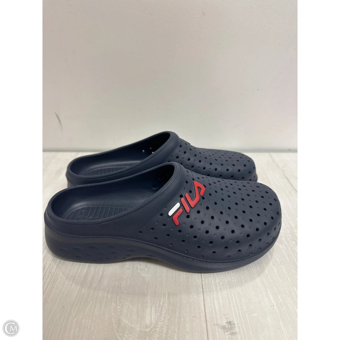 Shoes Flats By Fila In Navy, Size: 10