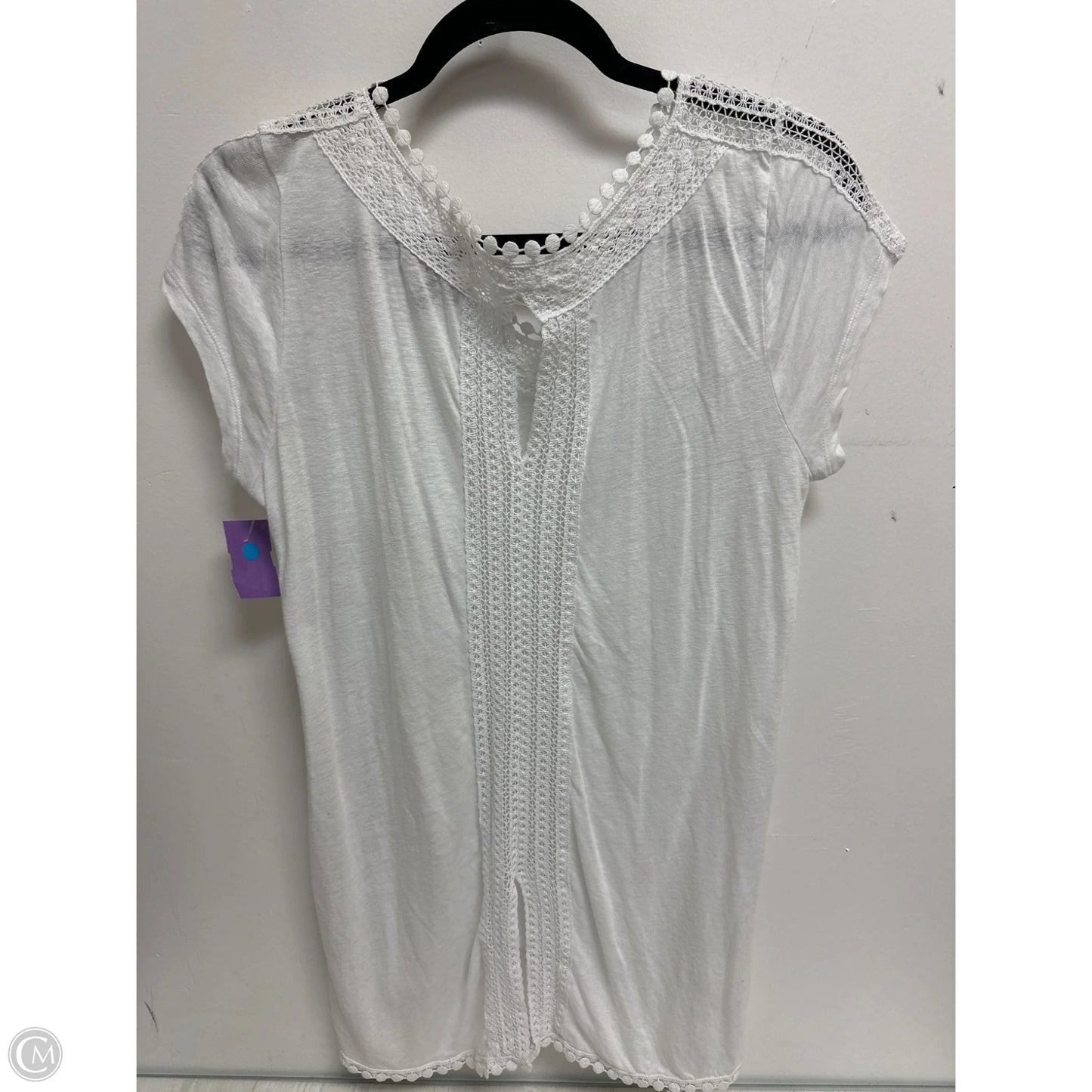 Top Short Sleeve By Cupio In White, Size: M