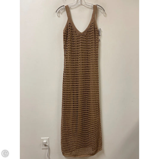 Dress Casual Maxi By Zara In Tan, Size: S