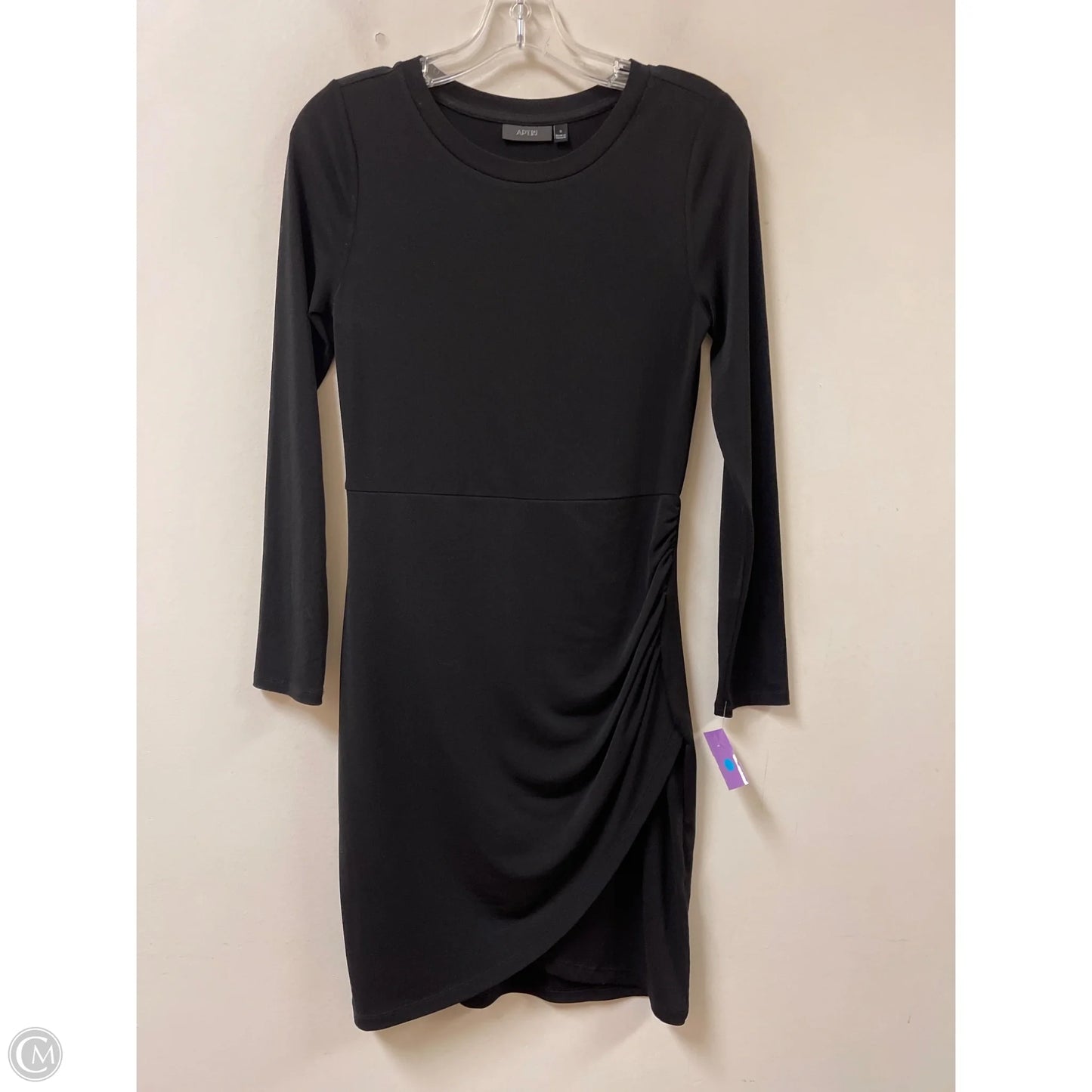 Dress Casual Midi By Apt 9 In Black, Size: S