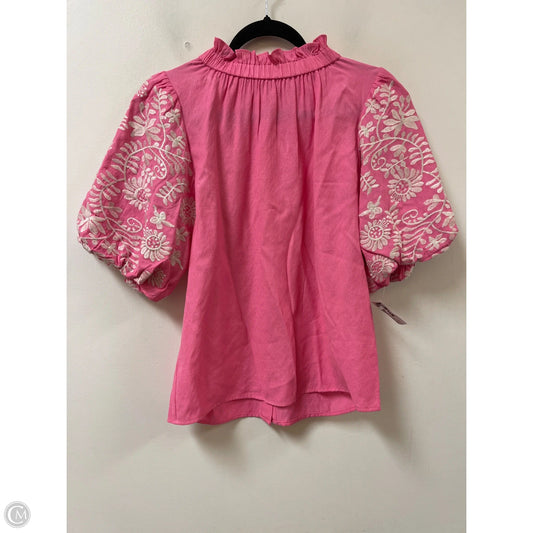 Top Short Sleeve By Thml In Pink, Size: S
