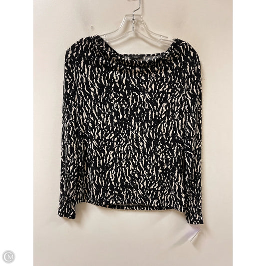 Top Long Sleeve By Ann Taylor In Black, Size: Xsp