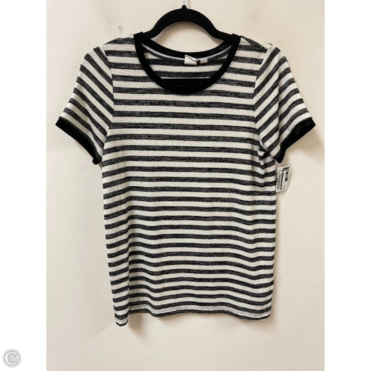 Top Short Sleeve By Gap In Black & White, Size: Xs
