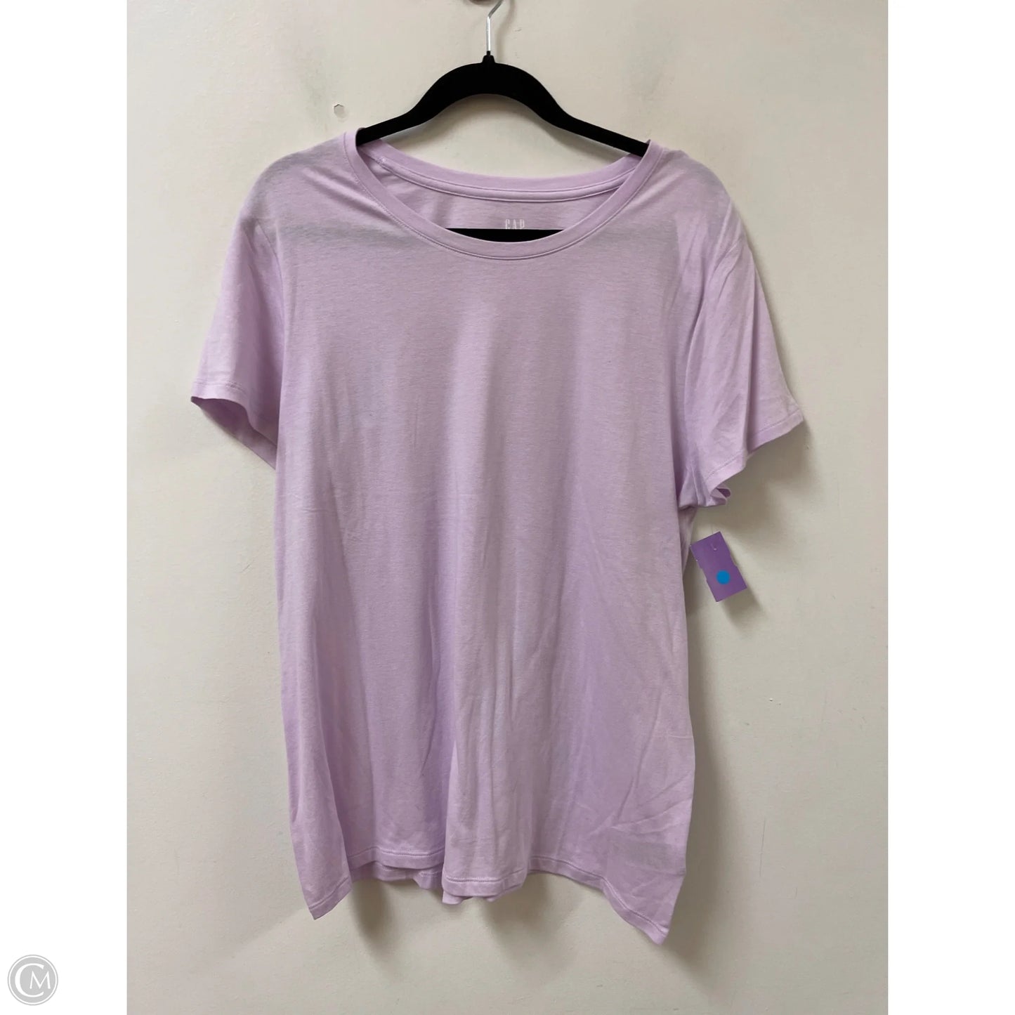 Top Short Sleeve By Gap In Purple, Size: Xl