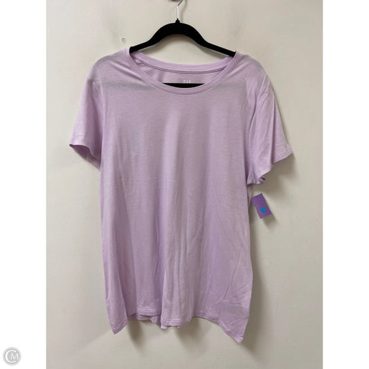Top Short Sleeve By Gap In Purple, Size: Xl