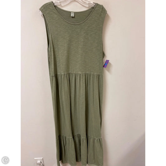 Dress Casual Maxi By Old Navy In Green, Size: Xl