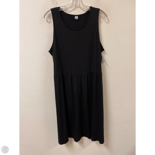 Dress Casual Midi By Old Navy In Black, Size: Xl