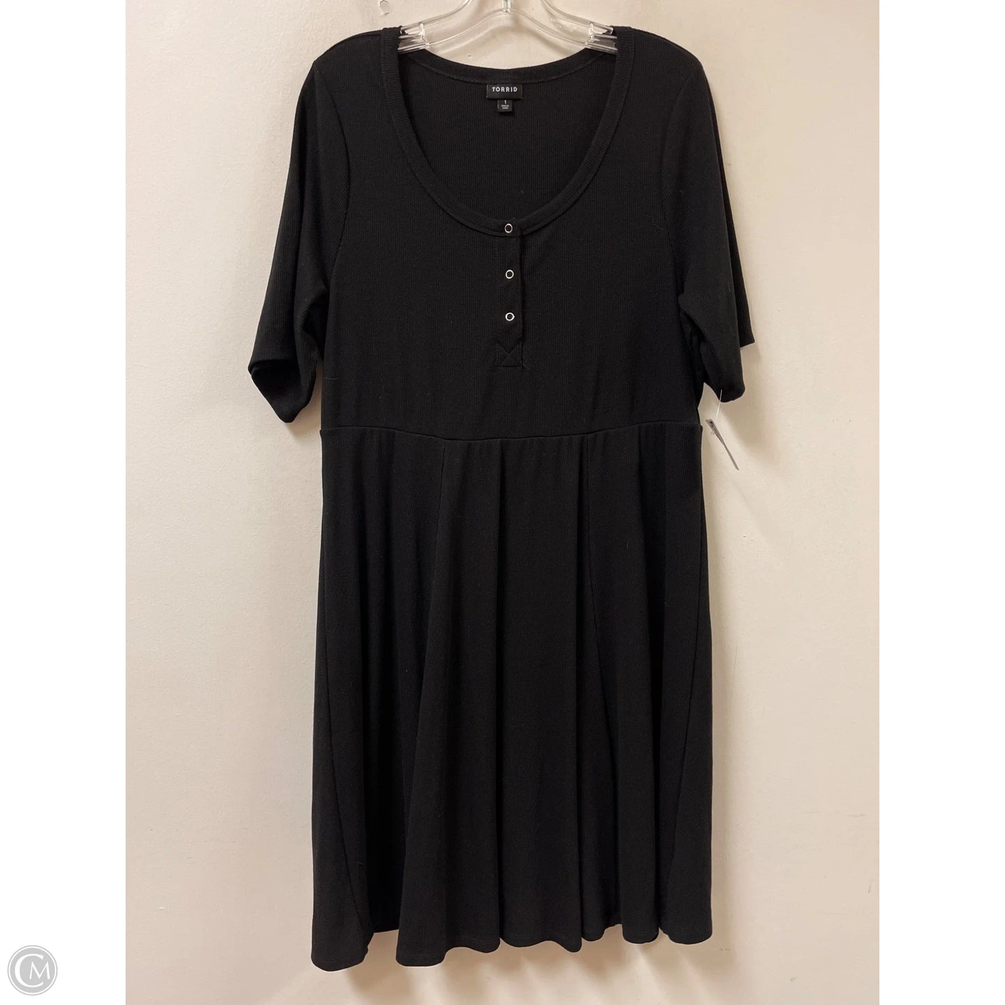 Dress Casual Midi By Torrid In Black, Size: 1x