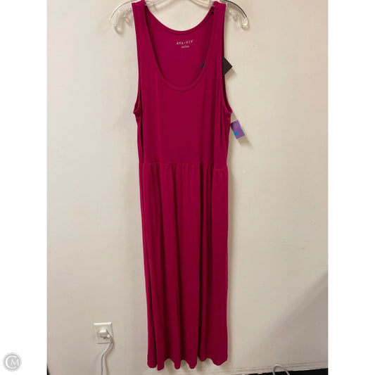 Dress Casual Maxi By Ava & Viv In Pink, Size: 1x