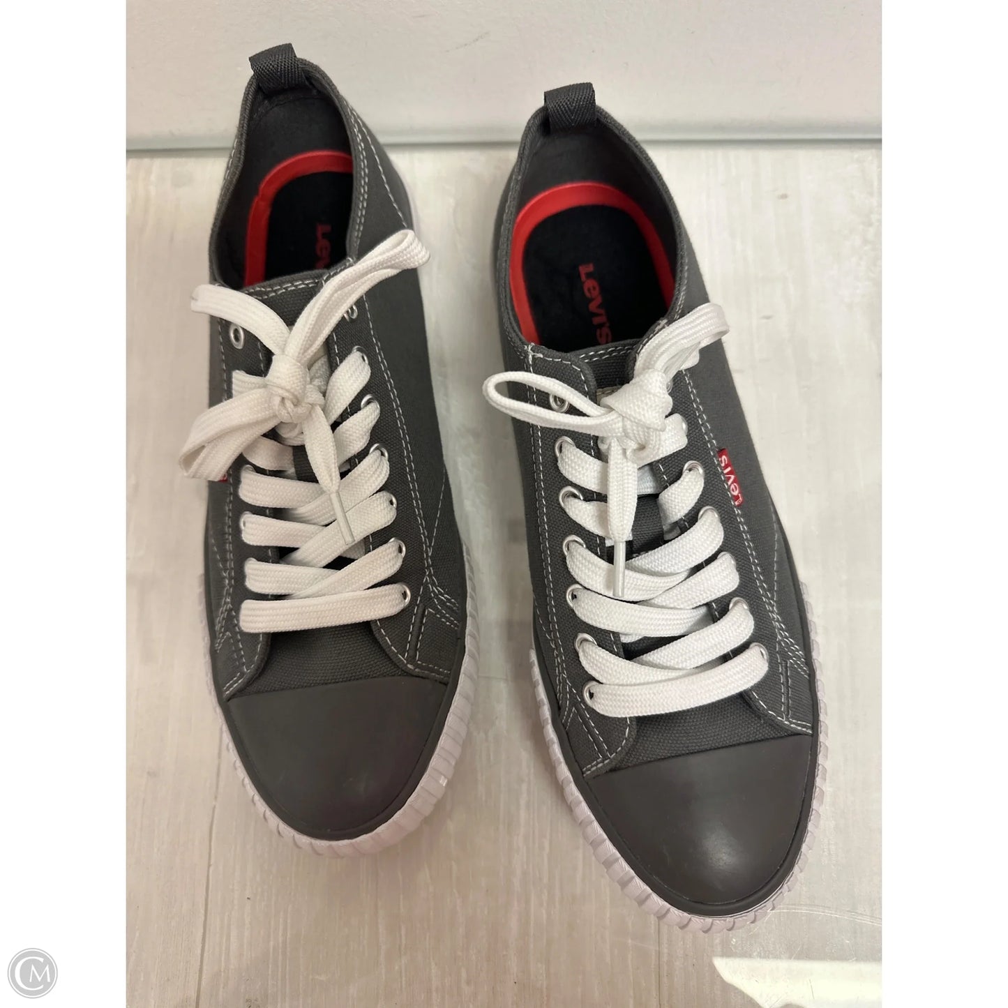 Shoes Athletic By Levis In Grey, Size: 8.5