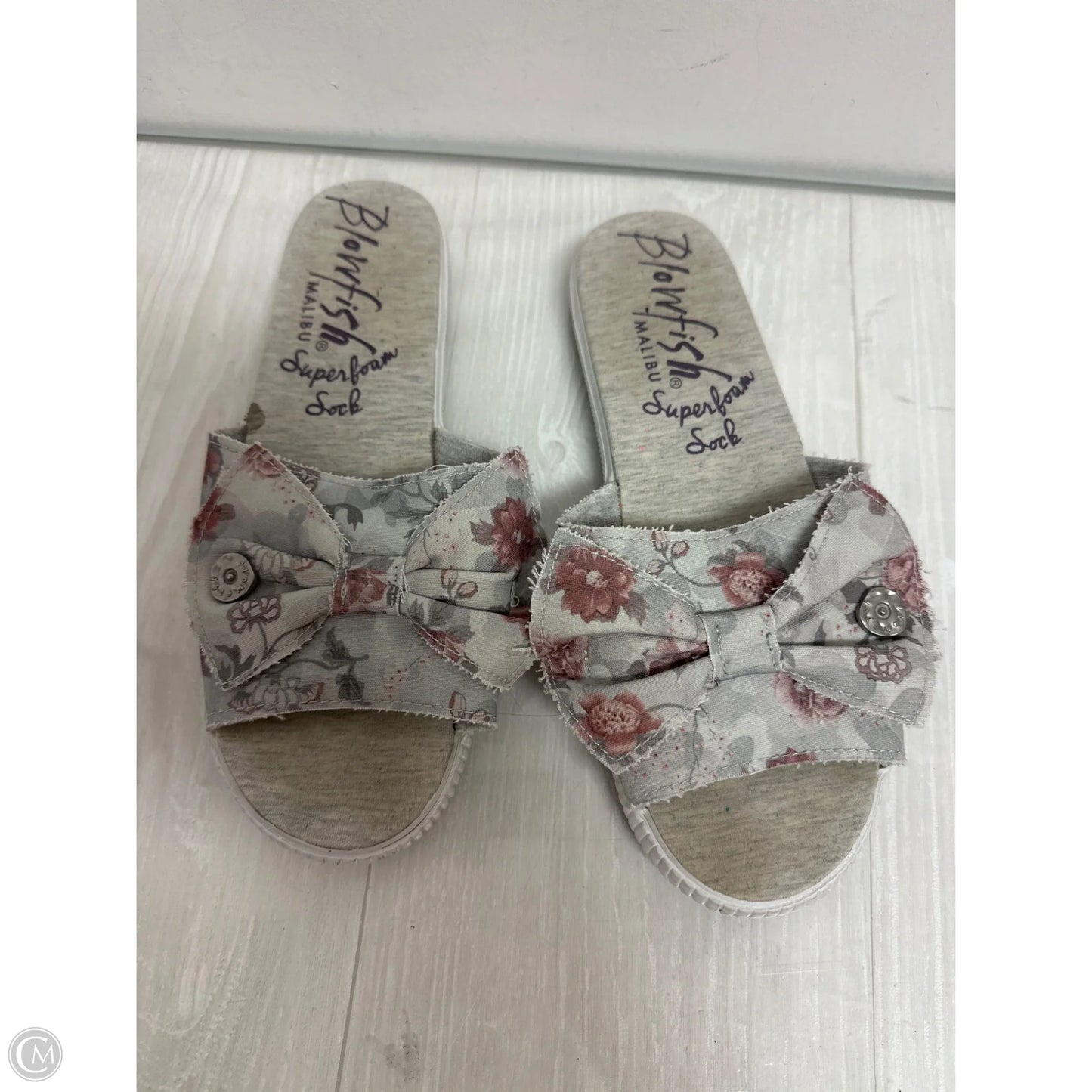 Sandals Flats By Blowfish In Grey, Size: 9.5