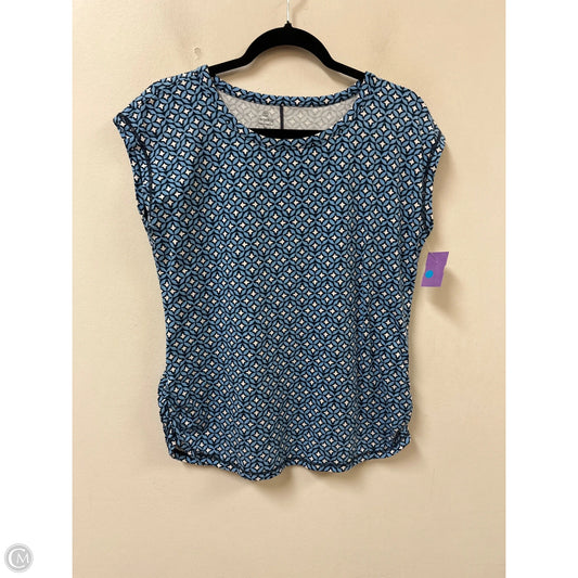 Top Short Sleeve By Talbots In Blue, Size: M