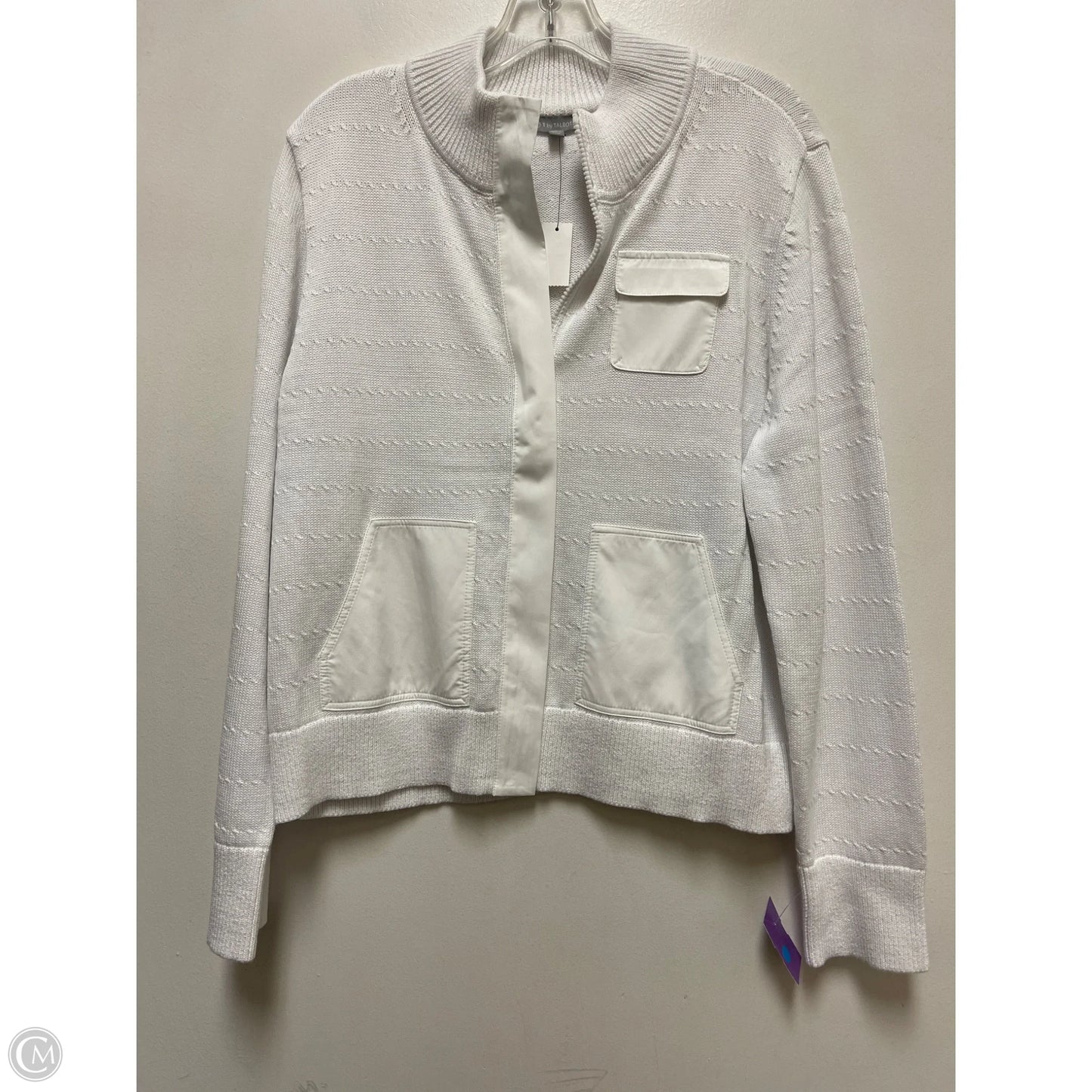 Sweater By Talbots In White, Size: L