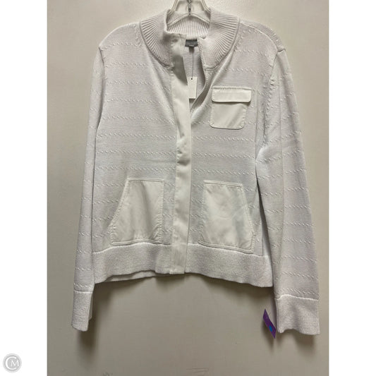 Sweater By Talbots In White, Size: L