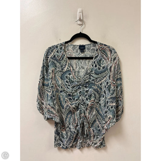 Top Short Sleeve By Daytrip In Blue, Size: M