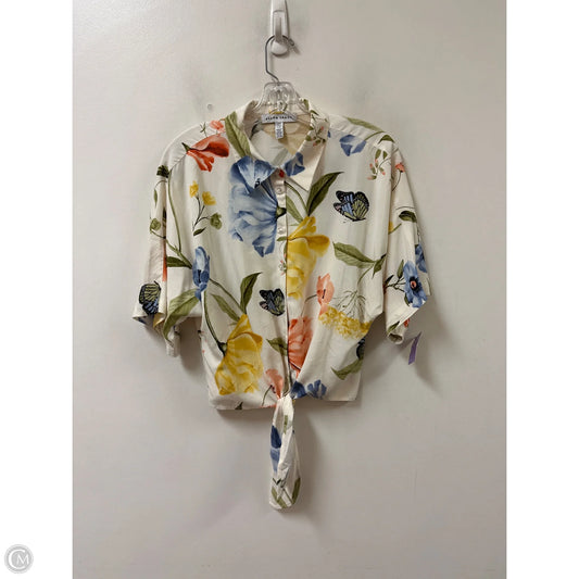 Blouse Long Sleeve By Ellen Tracy In Multi-colored, Size: M