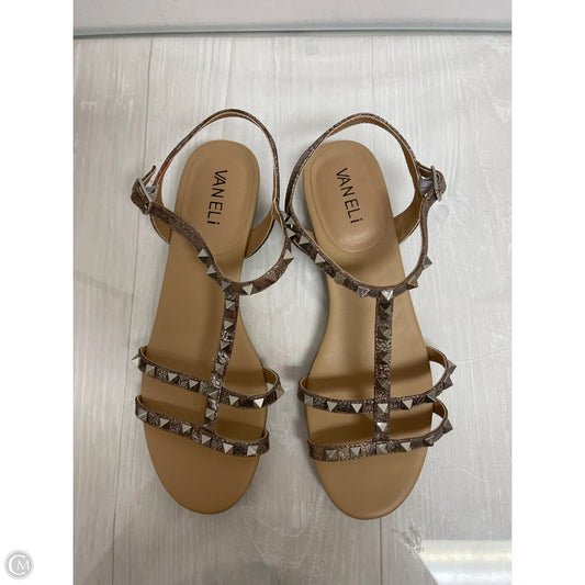 Sandals Flats By Vaneli In Gold, Size: 7.5
