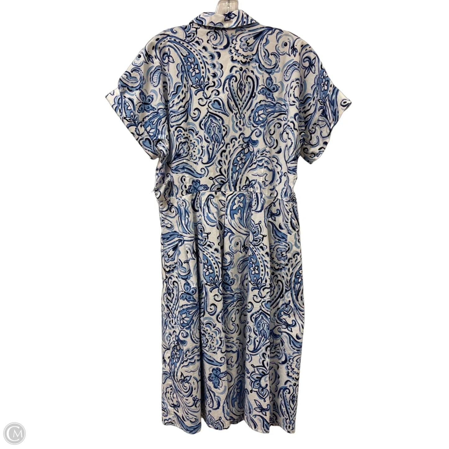 Dress Casual Maxi By Clothes Mentor In Blue & White, Size: S