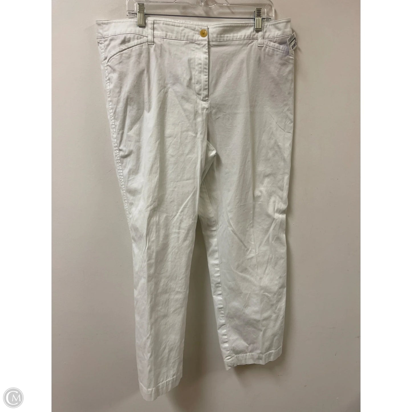 Pants Dress By Talbots In White, Size: 16