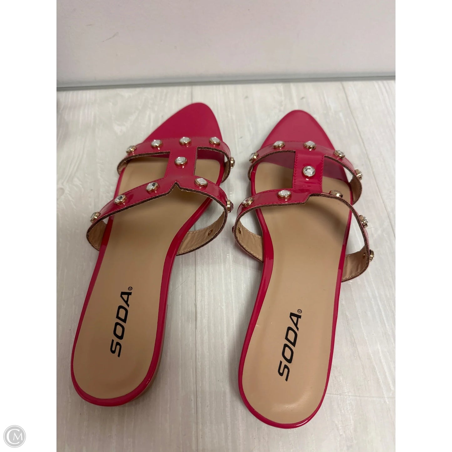 Shoes Flats By Soda In Pink, Size: 9