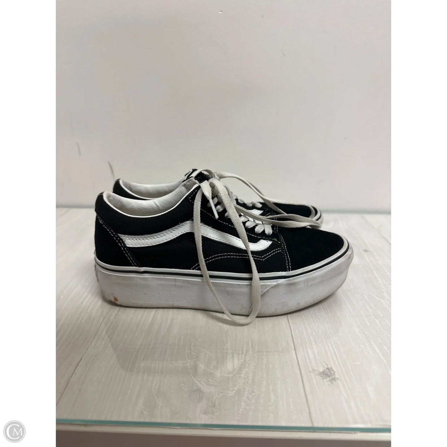Shoes Athletic By Vans In Black, Size: 8.5