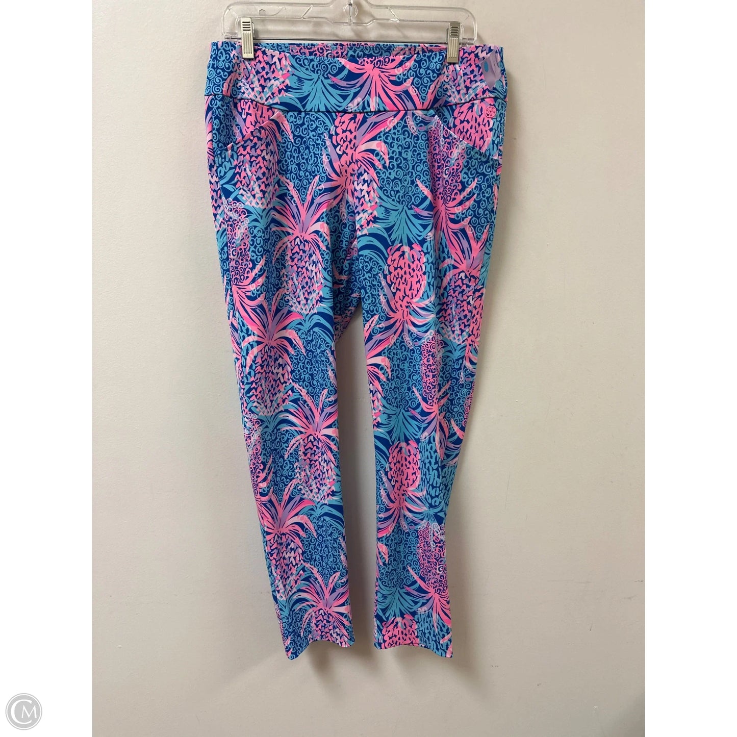 Pants Designer By Lilly Pulitzer In Blue & Pink, Size: 10