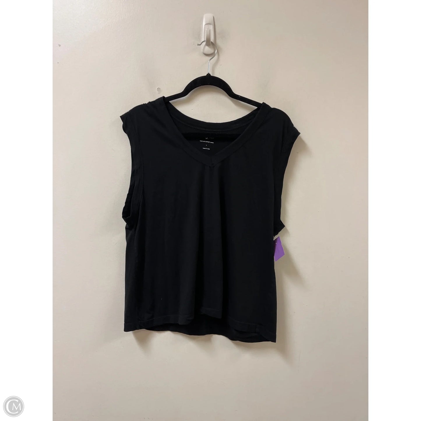 Top Sleeveless By Lou And Grey In Black, Size: L
