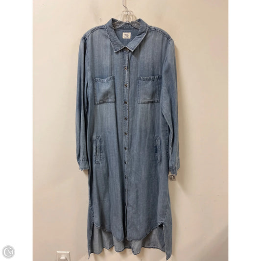 Dress Casual Midi By Clothes Mentor In Blue Denim, Size: Xl
