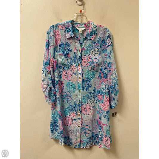 Dress Designer By Lilly Pulitzer In Blue & Pink, Size: S