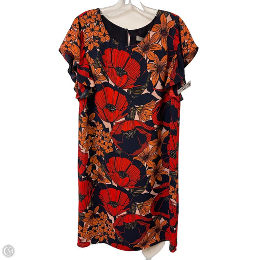 Dress Casual Midi By Loft In Orange, Size: M