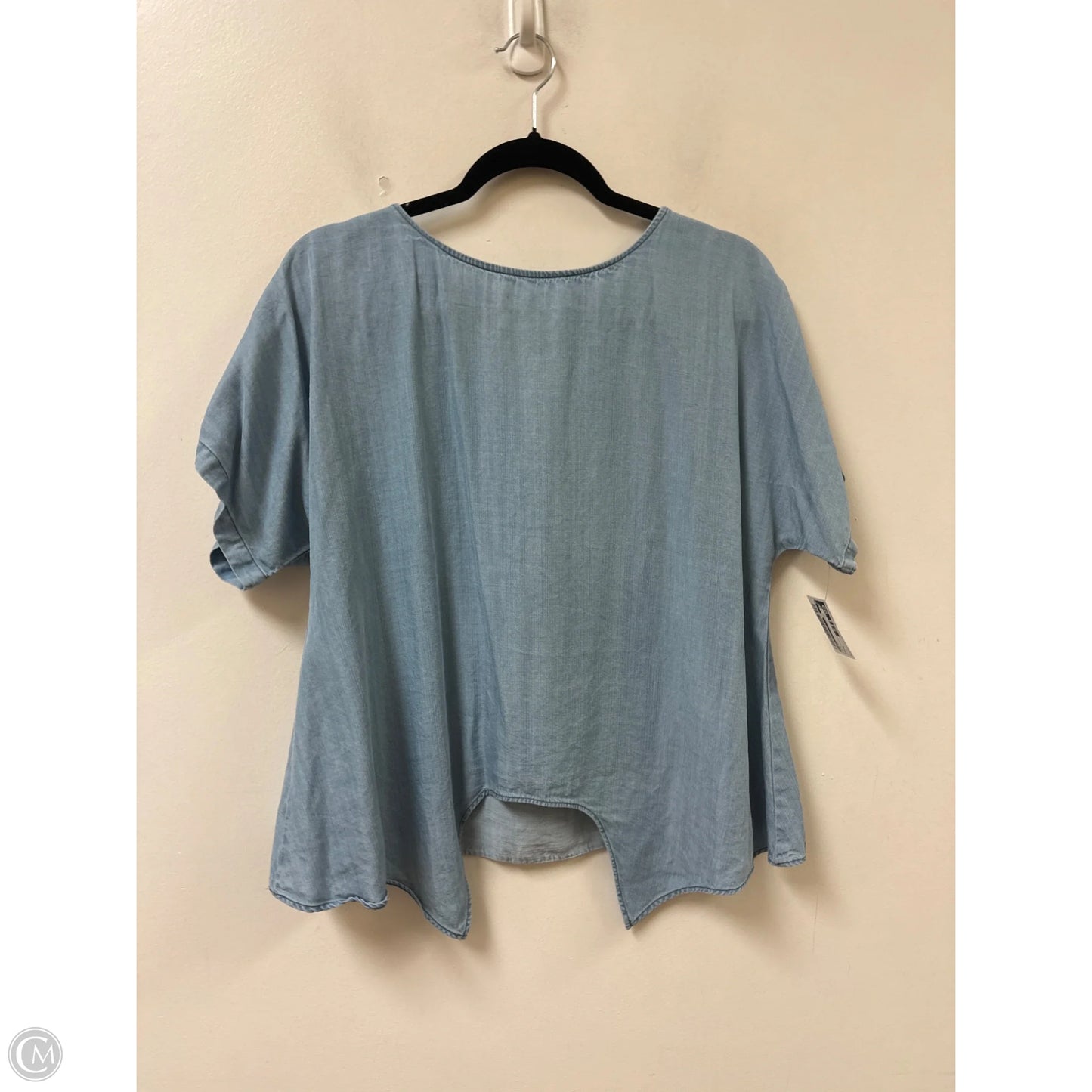Top Short Sleeve By Loft In Blue, Size: S