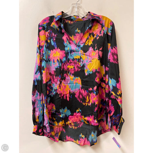 Top Long Sleeve By Clothes Mentor In Multi-colored, Size: M