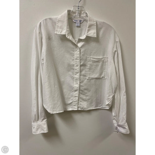Top Long Sleeve By Old Navy In White, Size: S