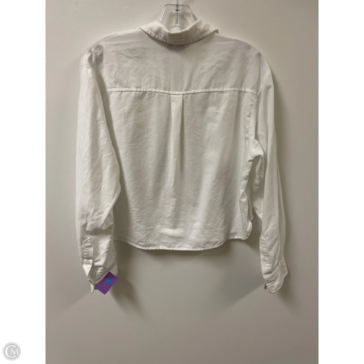 Top Long Sleeve By Old Navy In White, Size: S