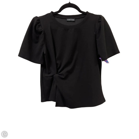 Top Short Sleeve By Modern Works In Black, Size: S