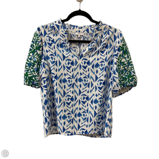 Top Short Sleeve By Voy In Blue, Size: S