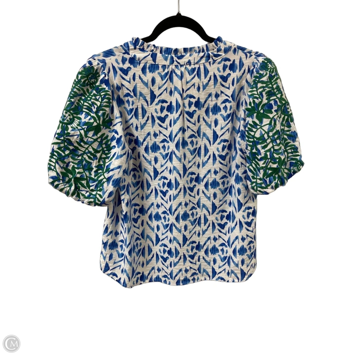 Top Short Sleeve By Voy In Blue, Size: S
